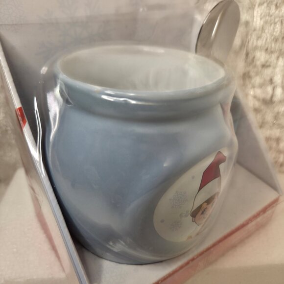Frankford’s Elf on the Shelf Blue Christmas Mug & Spoon Holiday Gift Set - Picture 6 of 7